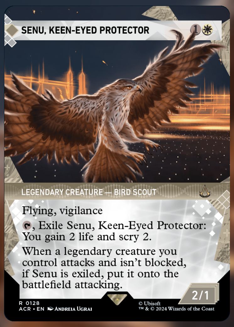 Magic The Gathering Senu, Keen-Eyed Protector Alternate Card