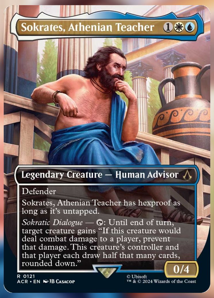Magic The Gathering Sokrates, Athenian Teacher Alternate Card