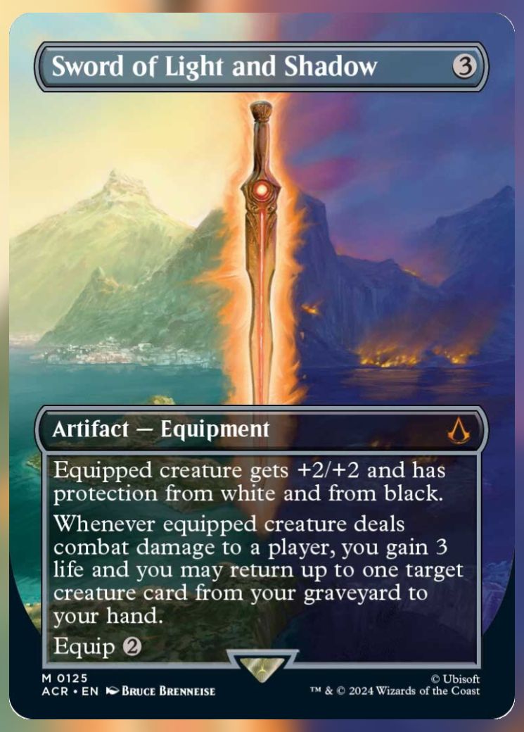 Magic The Gathering Sword of Light and Shadow Alternate Card