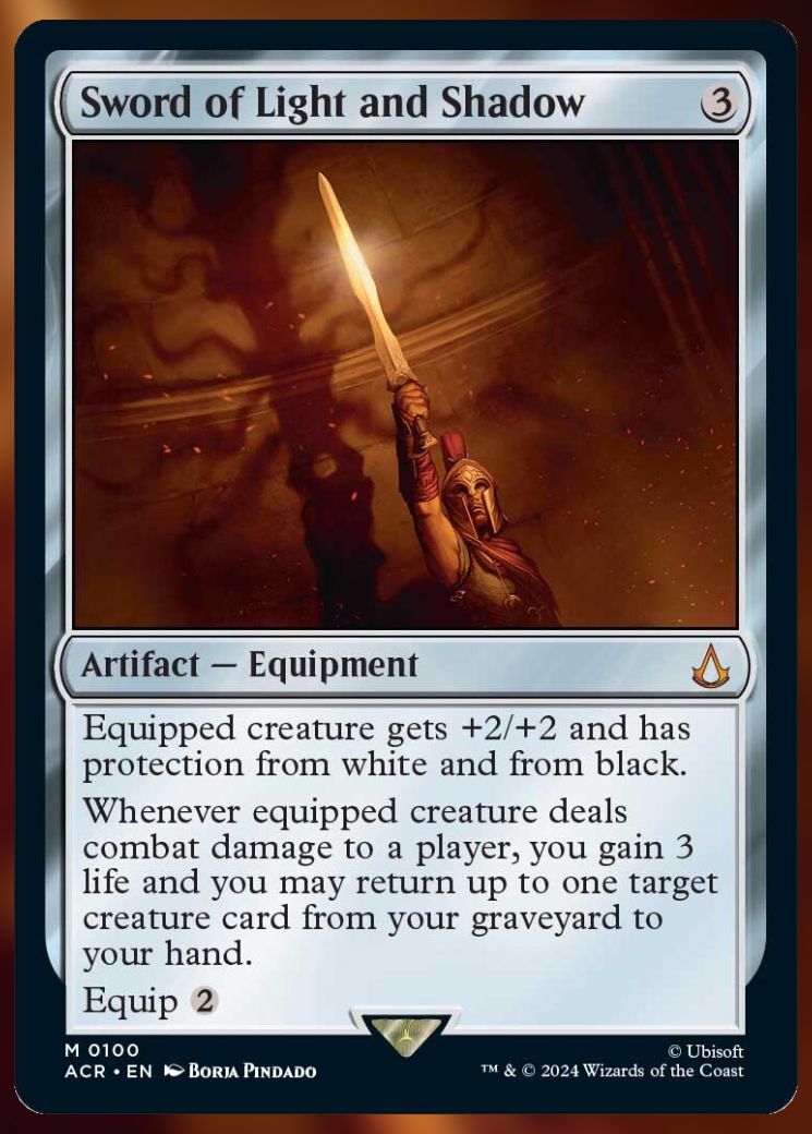 Magic The Gathering Sword of Light and Shadow Card