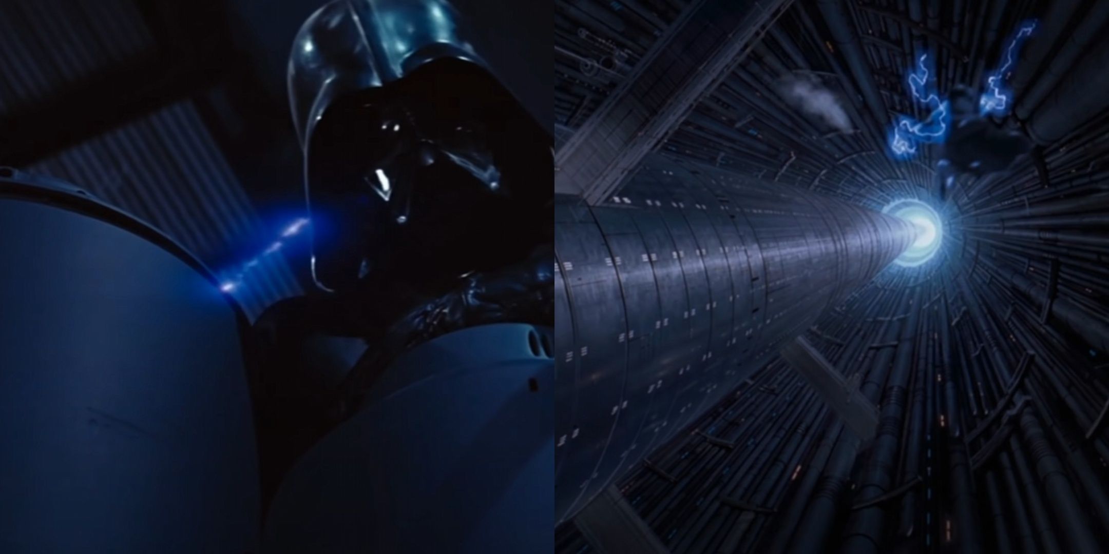 Darth Vader Watches as the Emperor Falls