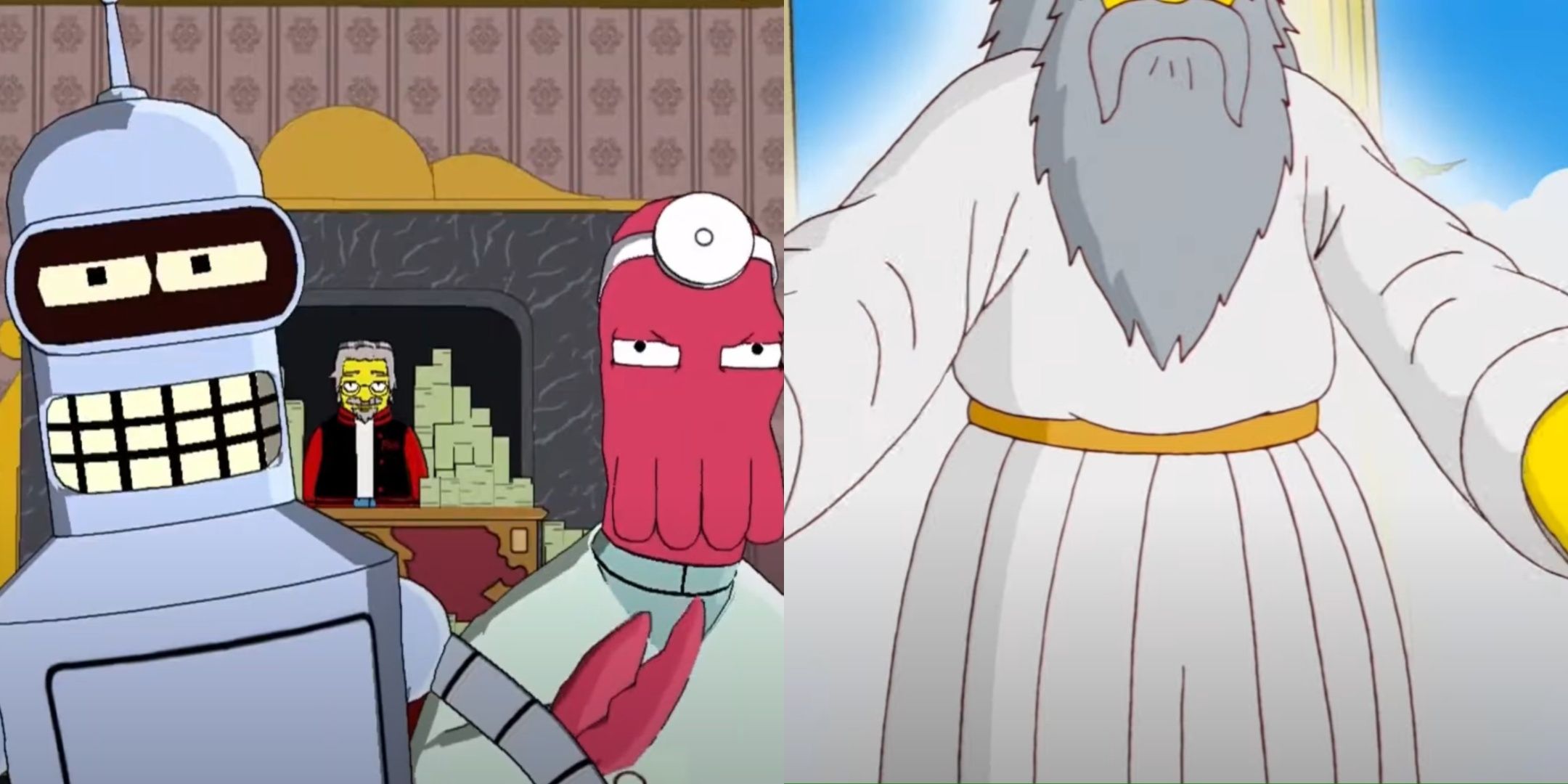 The SImpsons Game, God and Mat Groening Boss fight.