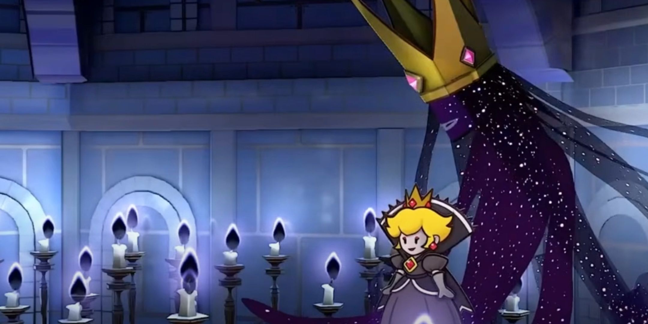 Princess Peach Possessed By The Shadow Queen in Paper Mario The Thousand Year Door