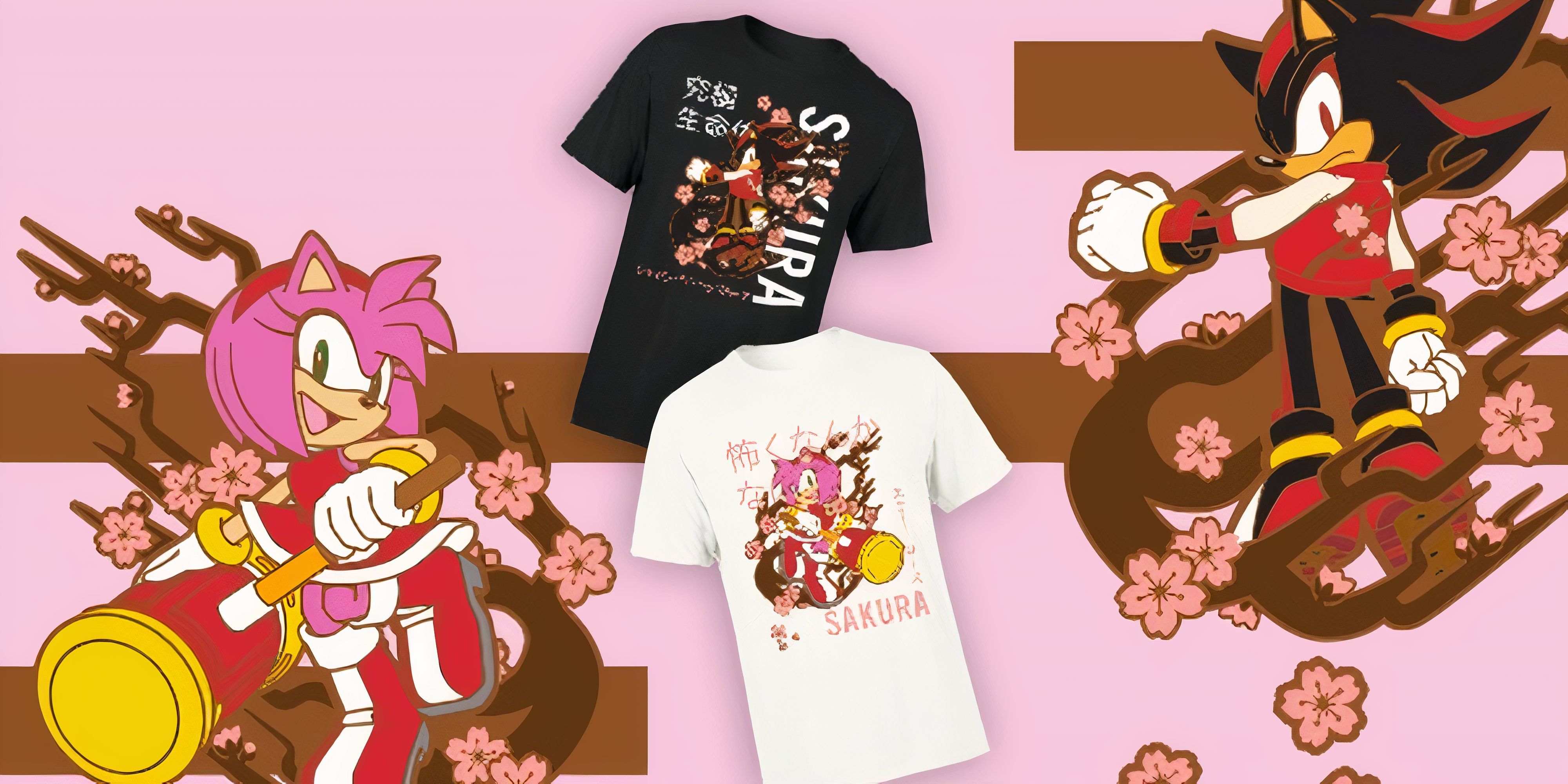 sega's amy and shadow sakura collection designs