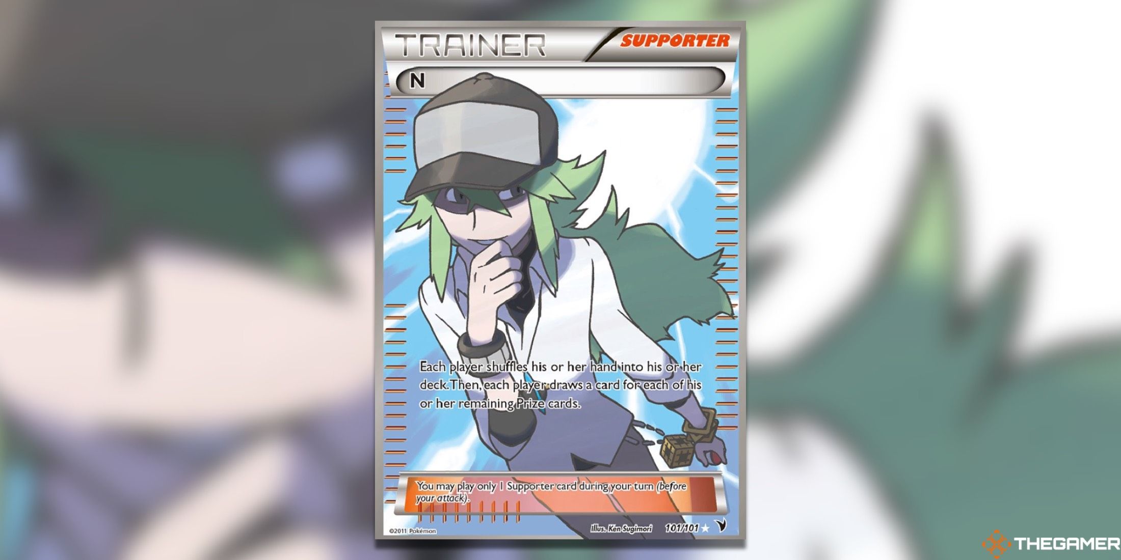The Noble Victories N full-art from the Pokemon TCG.