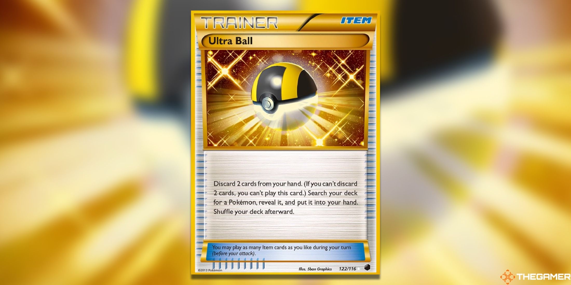 The Plasma Freeze Ultra Ball from the Pokemon TCG.