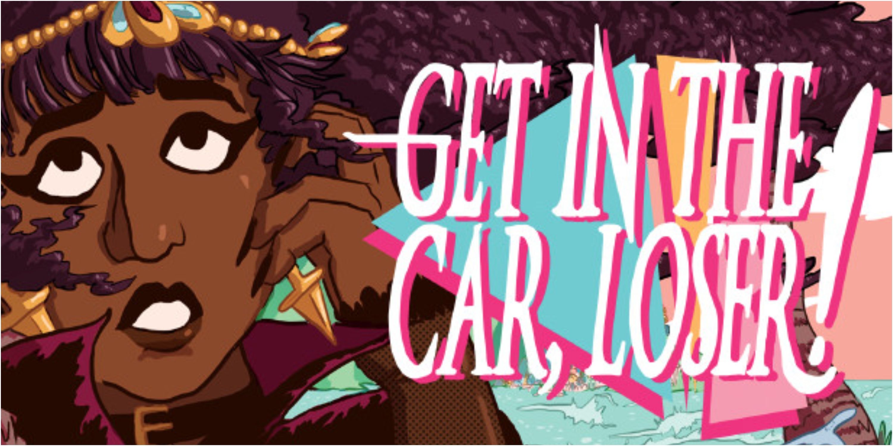 Official cover art of Get in the Car, Loser! with person on the left