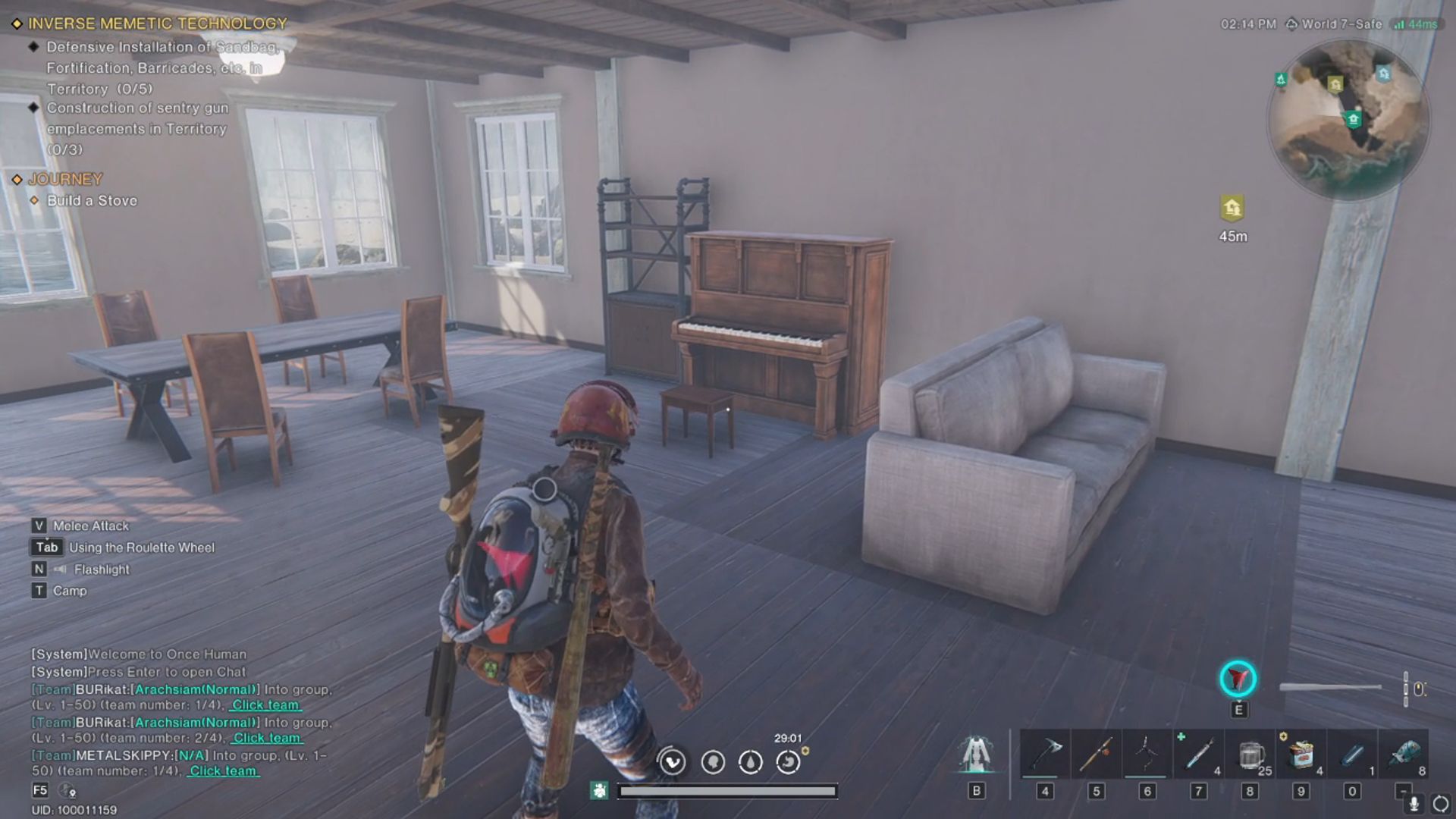 A decorated home in Once Human.