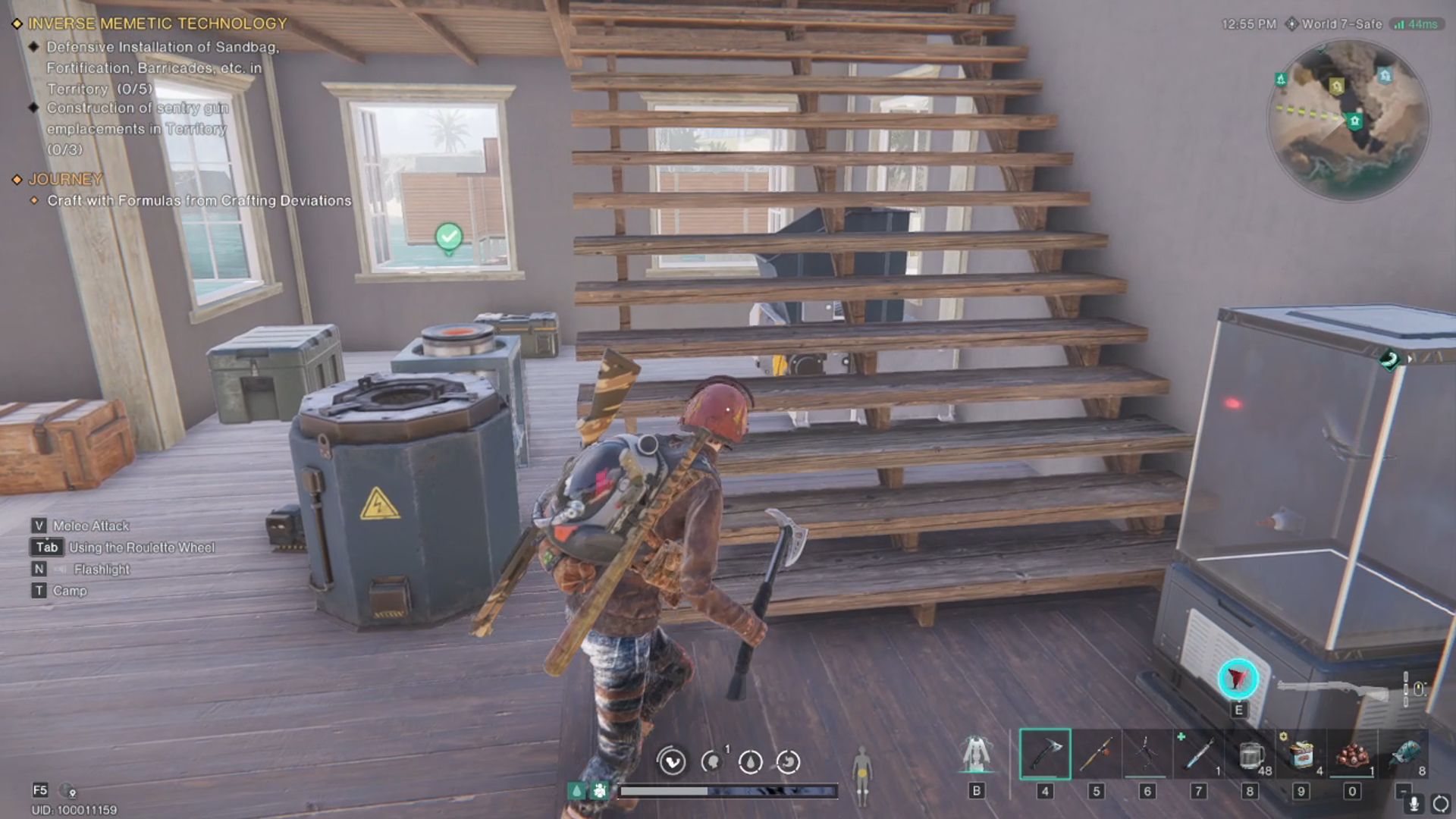 A player with greatly reduced sanity in Once Human.