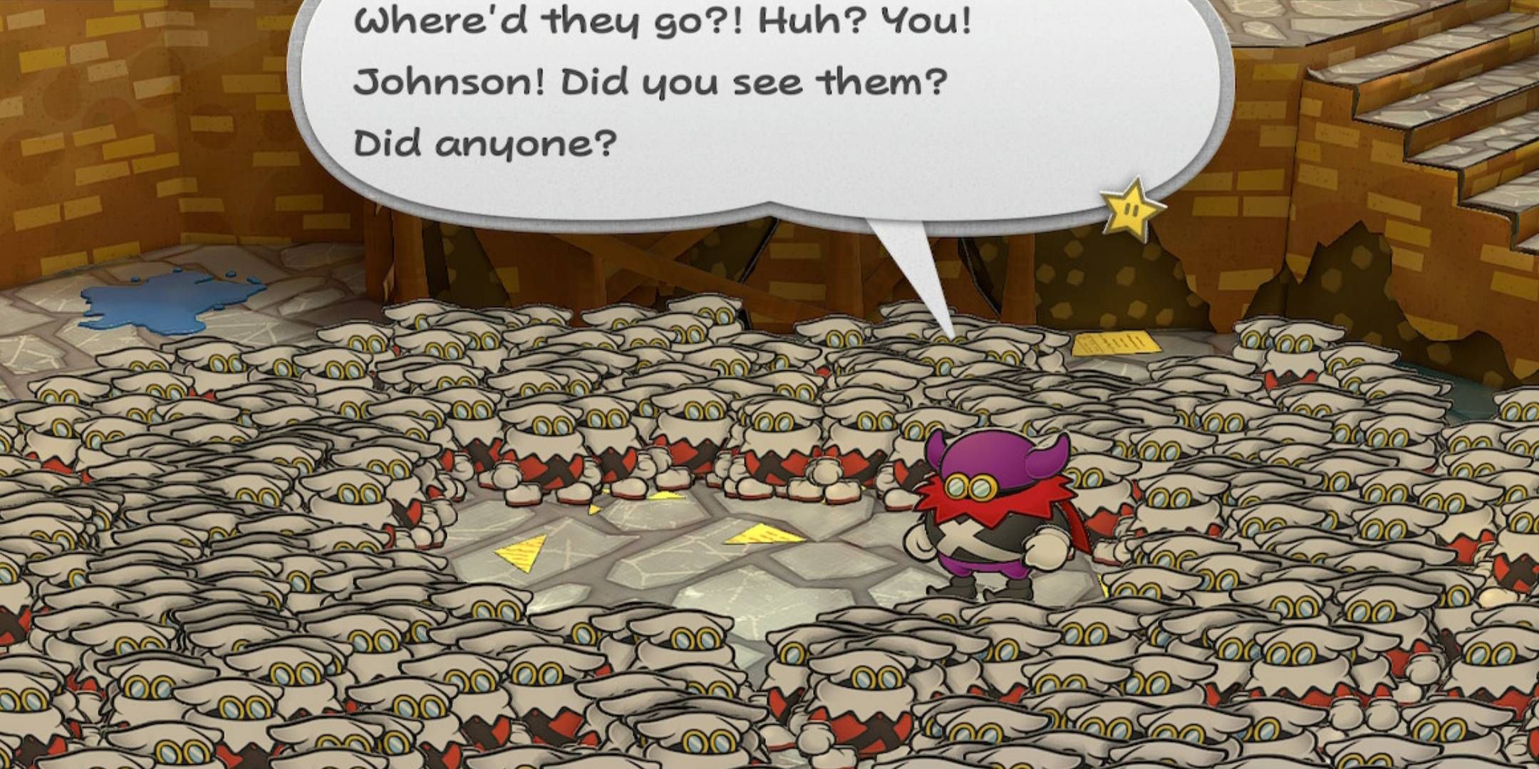 Paper Mario The Thousand Year Door - Lord Crump yelling at Johnson