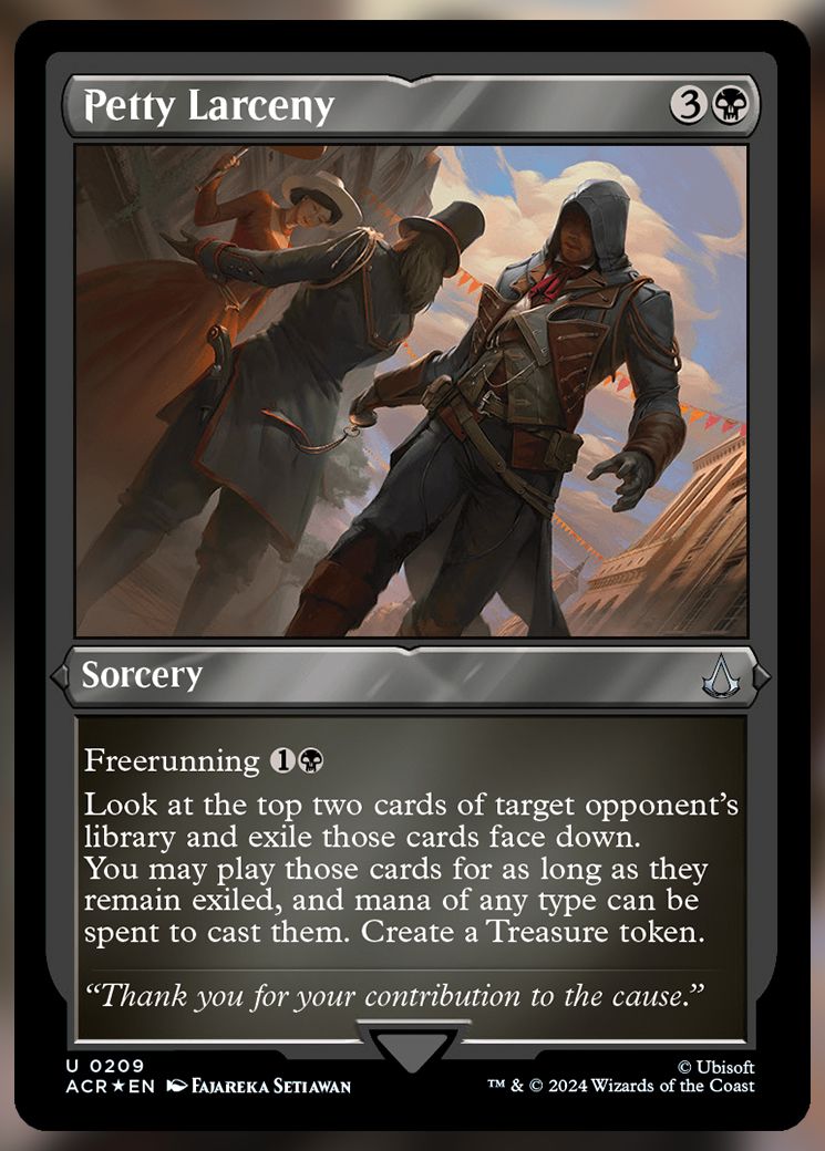 Petty Larceny etched