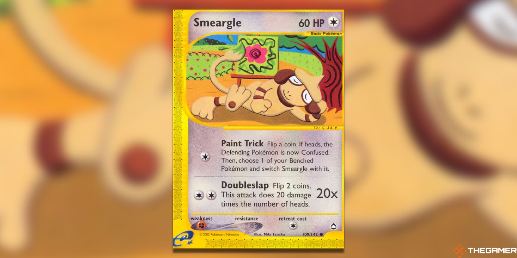 The Smeargle in Aquapolis from the Pokemon TCG.