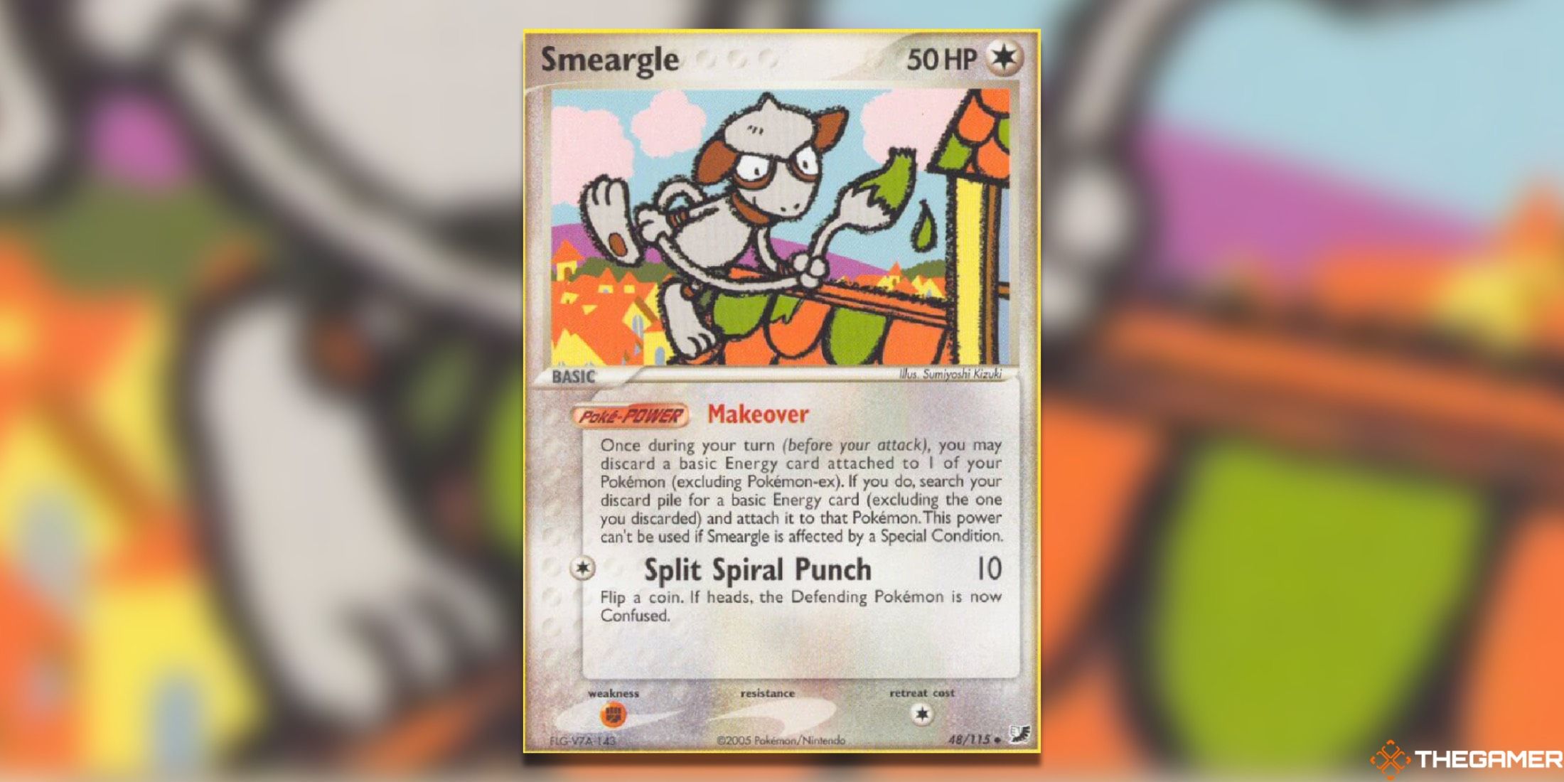 The Smeargle in Unseen Forces from the Pokemon TCG.
