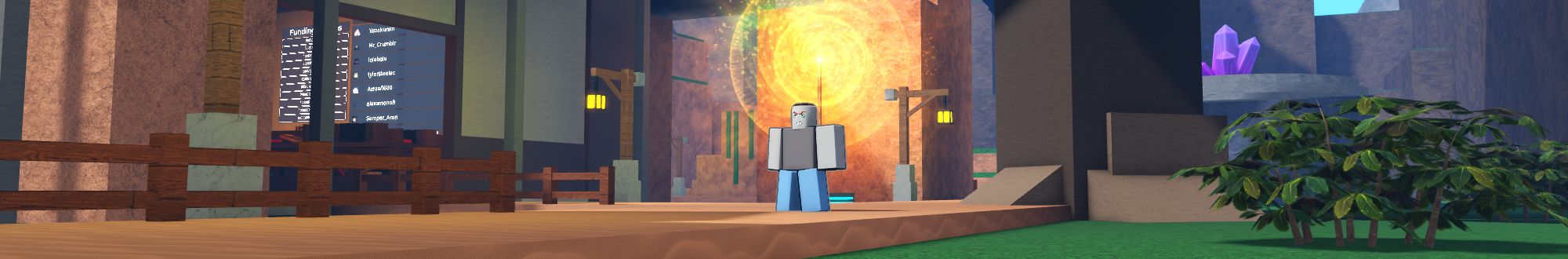 a player just standing in Celestial Ascension on Roblox