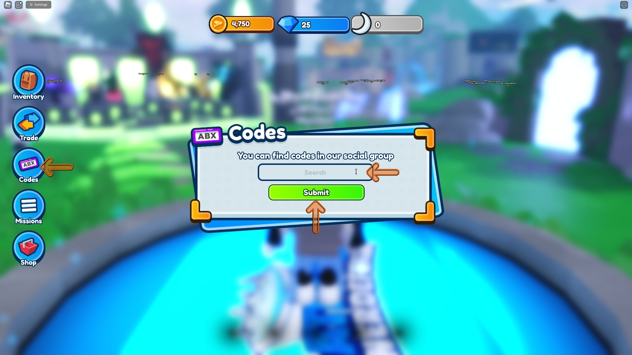 the codes box is open in Bathtub Tower Defense on Roblox