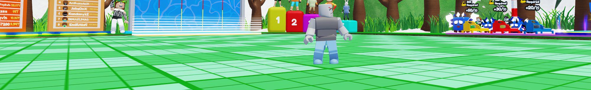 a player just standing Aqua Racer on Roblox