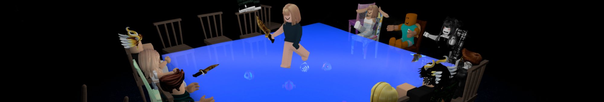 some players around a table in Breaking Point 2 on Roblox