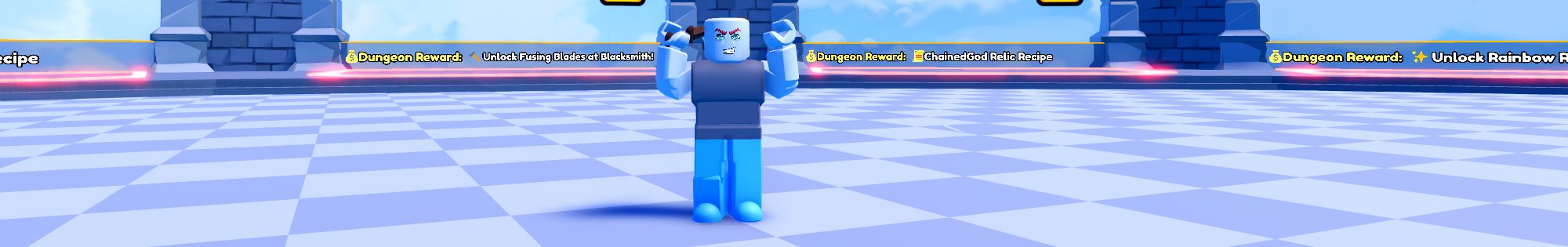 a player in Dungeon RNG on Roblox