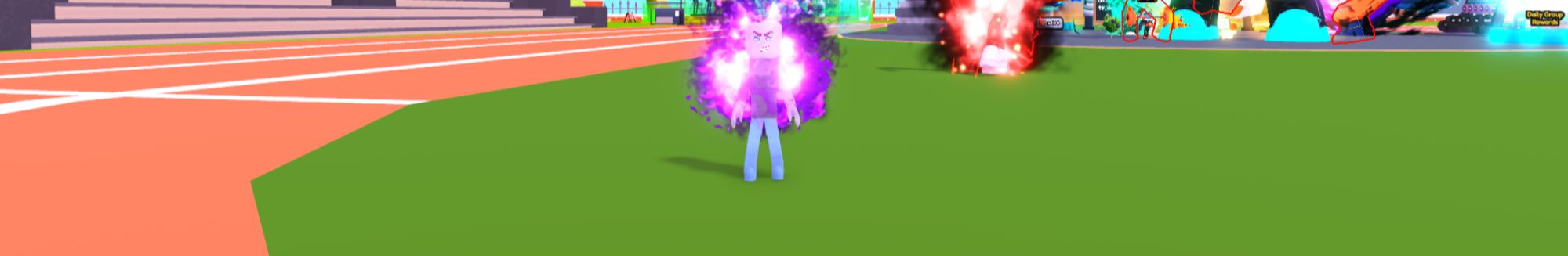 a player using aura in Gyyattt Simulator on Roblox