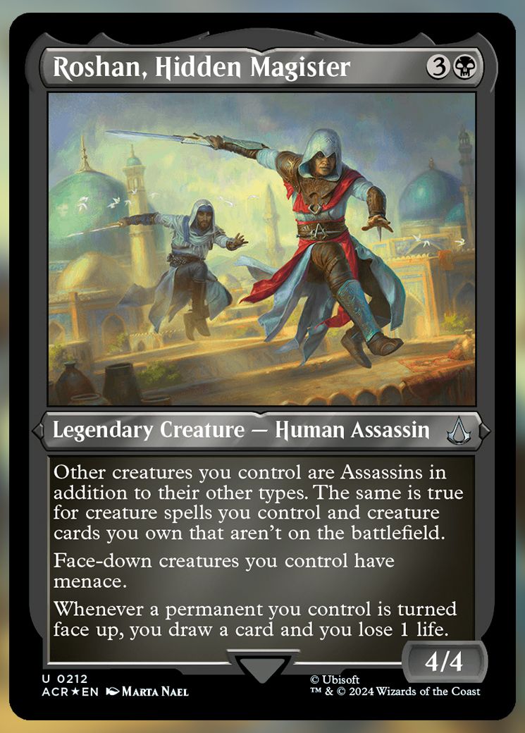 Roshan, Hidden Magister etched