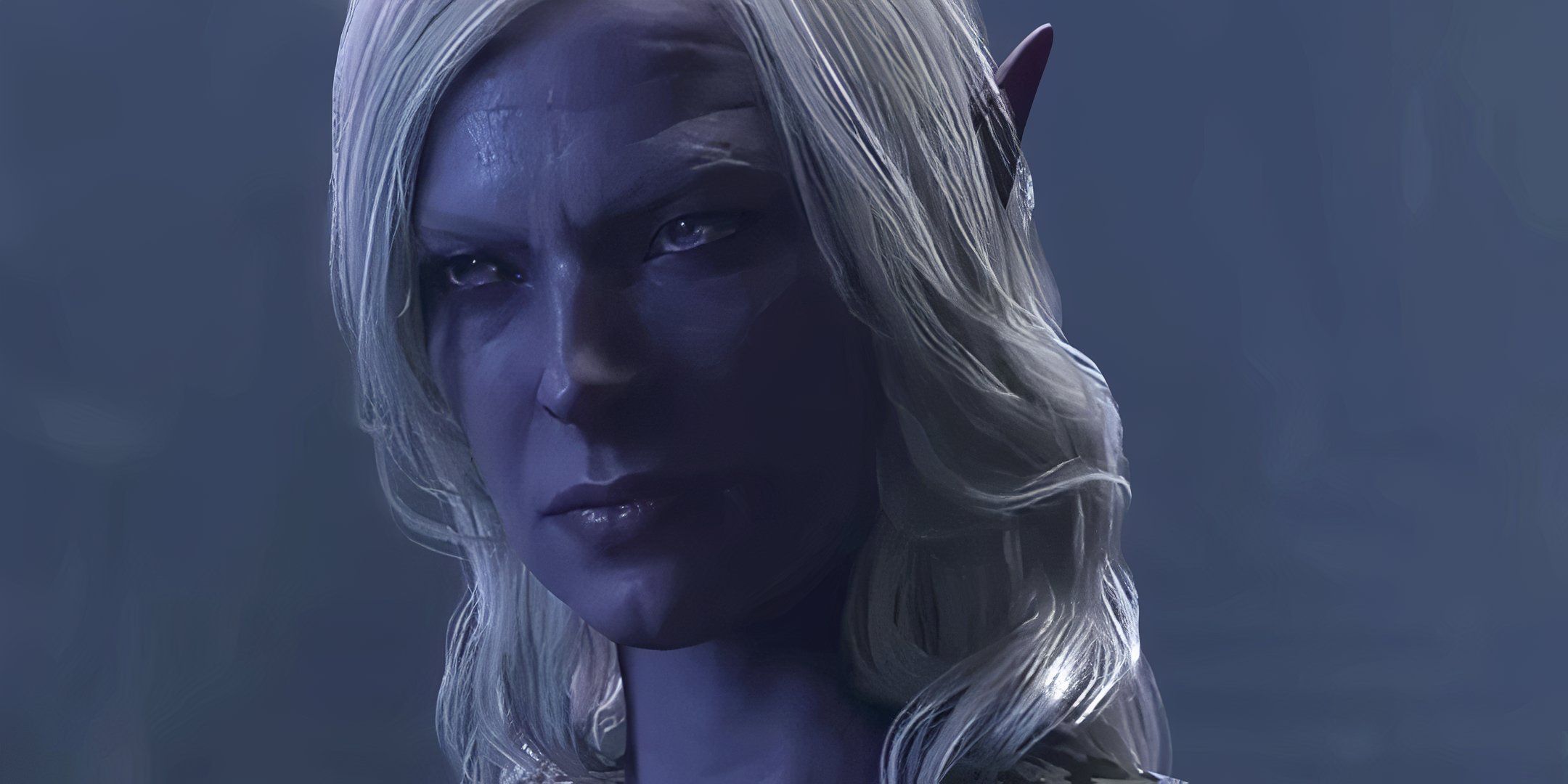 Viconia from Baldur's Gate 3 in the Sharran Ruins.