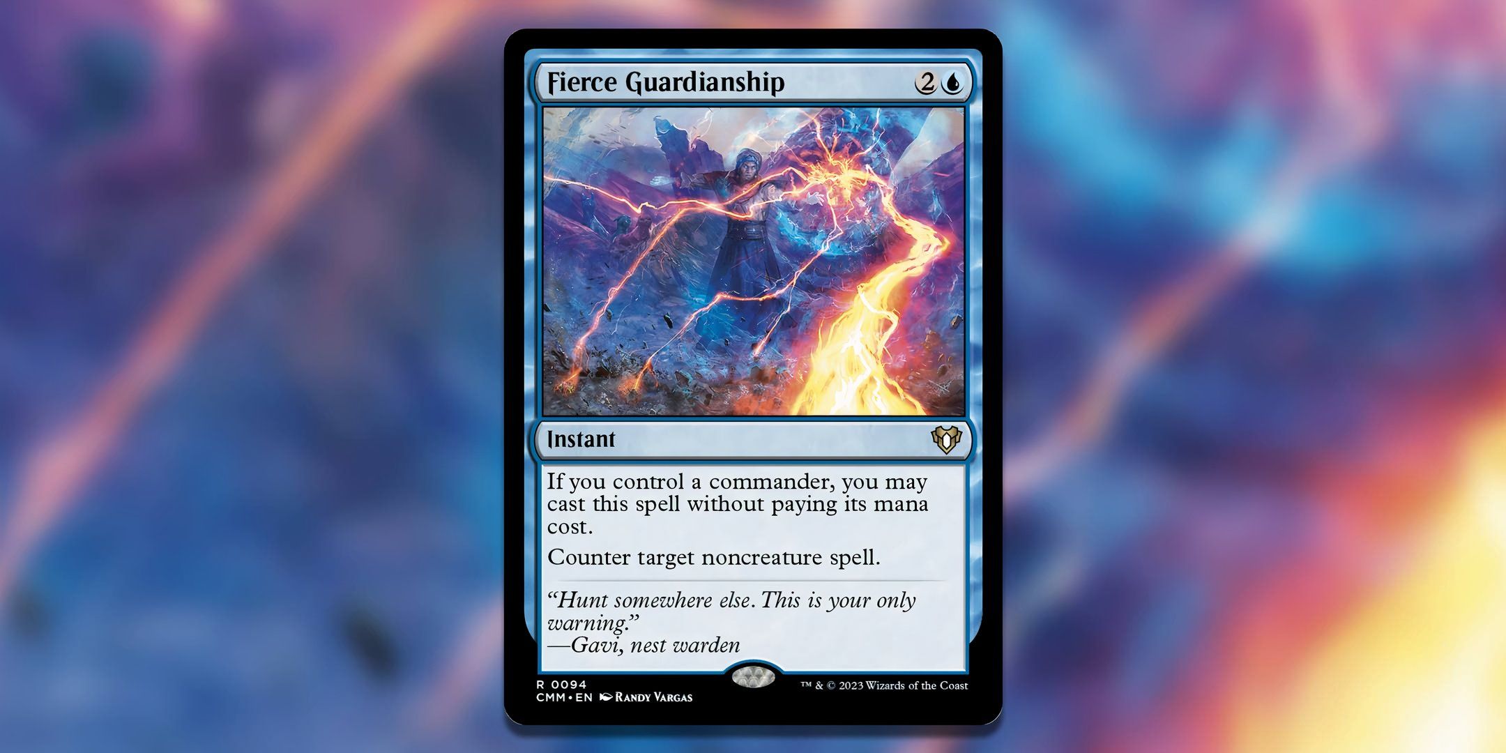 Screenshot of Fierce Guardianship Commander Masters MTG