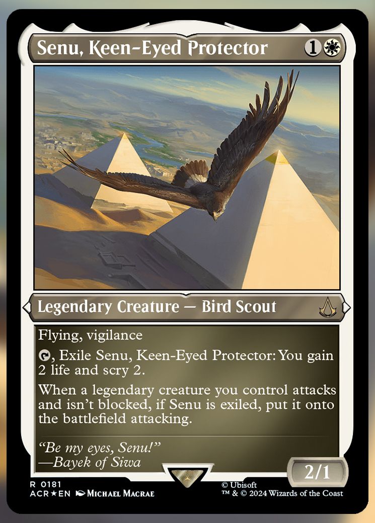 Senu, Keen-Eyed Protector etched
