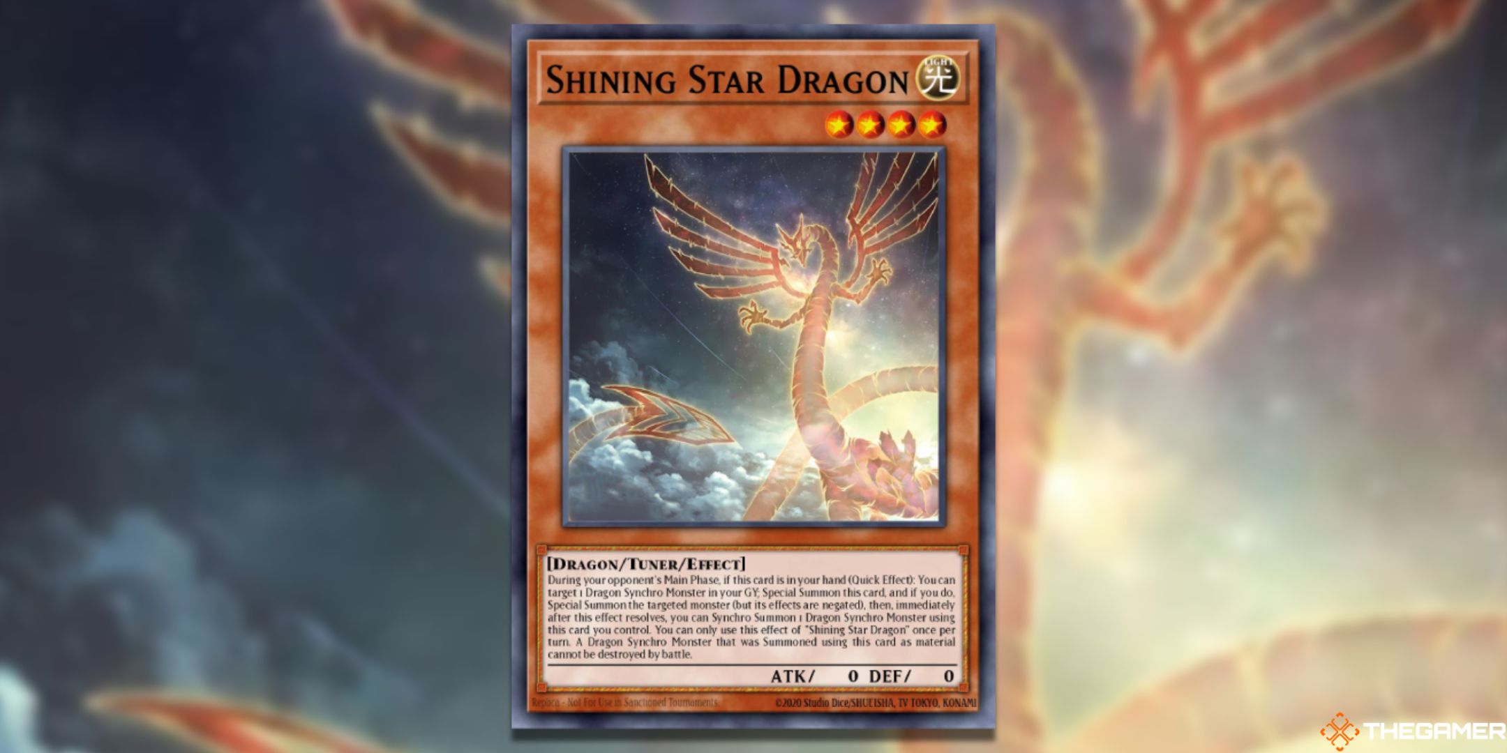Shining Star Dragon Yu-Gi-Oh! Card Art