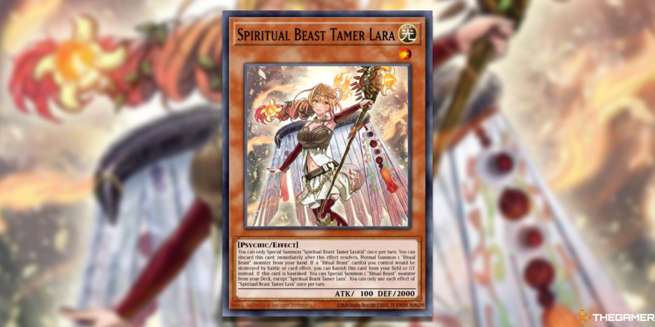Spiritual Beast Tamer Lara Yu-Gi-Oh! Card Art