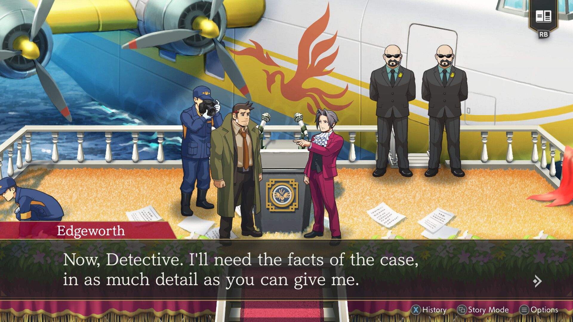 Ace Attorney Investigations Collection - President Assassination Crime Scene
