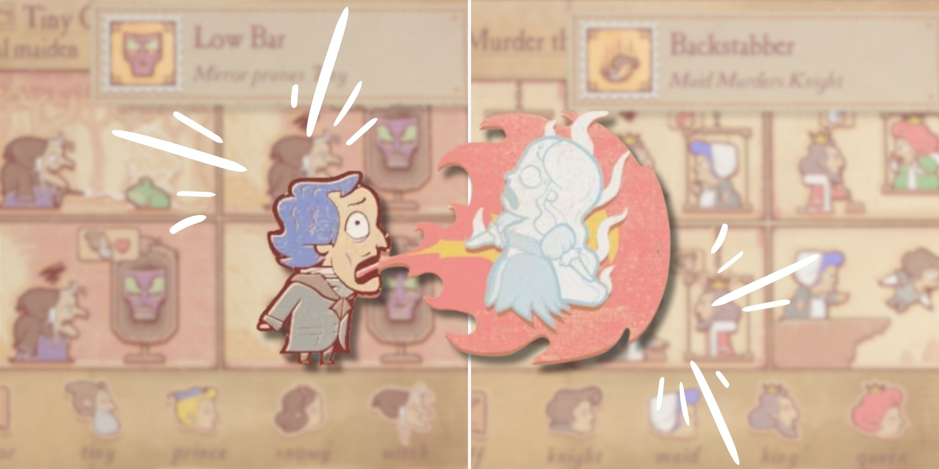 Collage image showing multiple achievements in Storyteller game