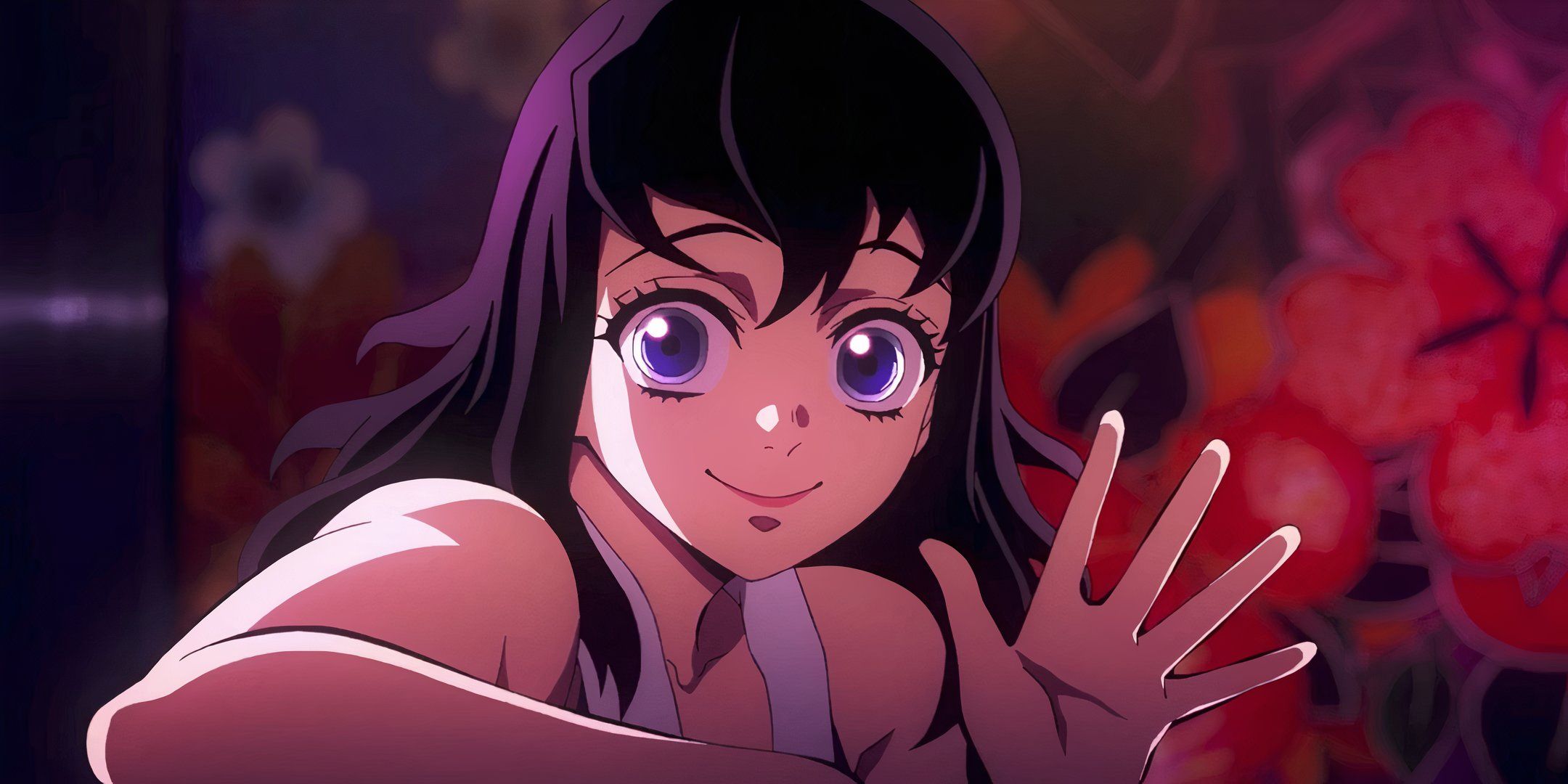 Suma from Demon Slayer waving.