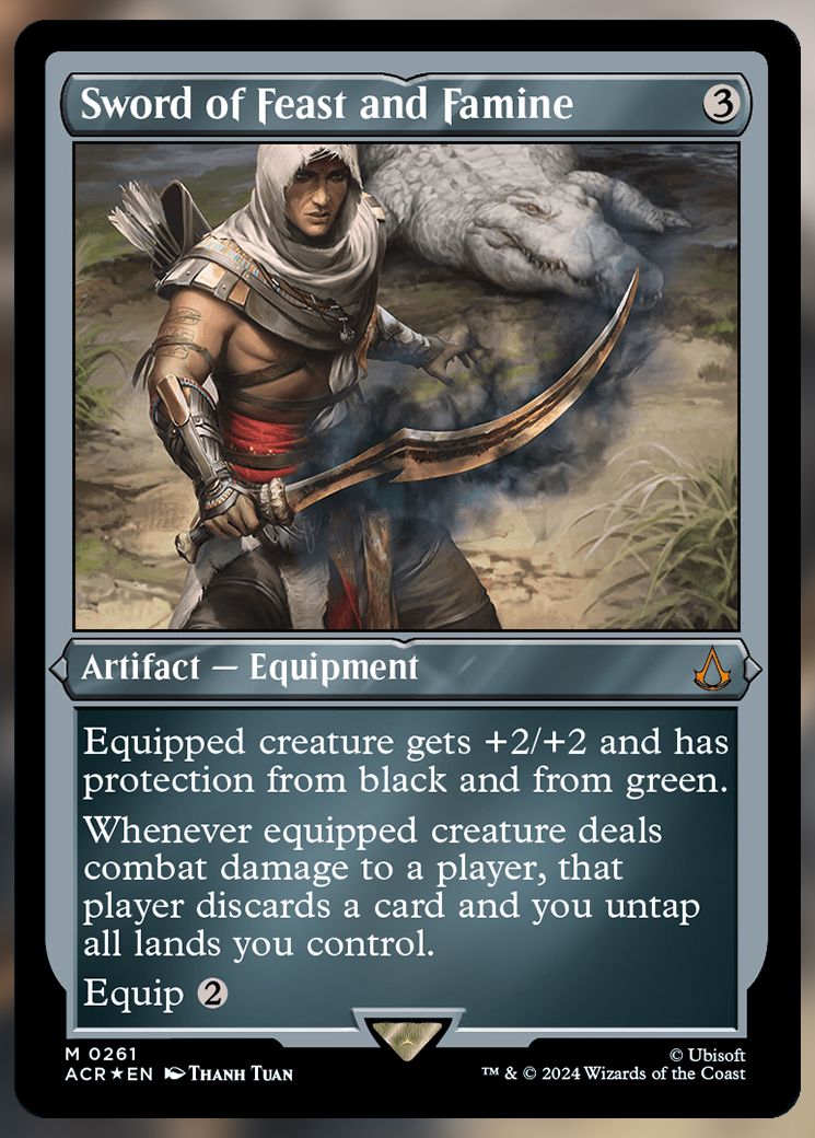 Sword of Feast and Famine etched