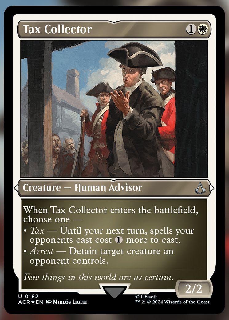 Tax Collector etched