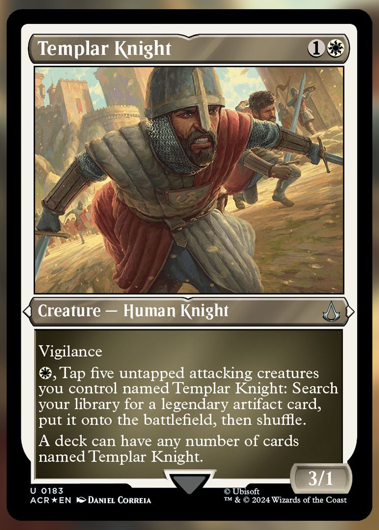 Templar Knight etched