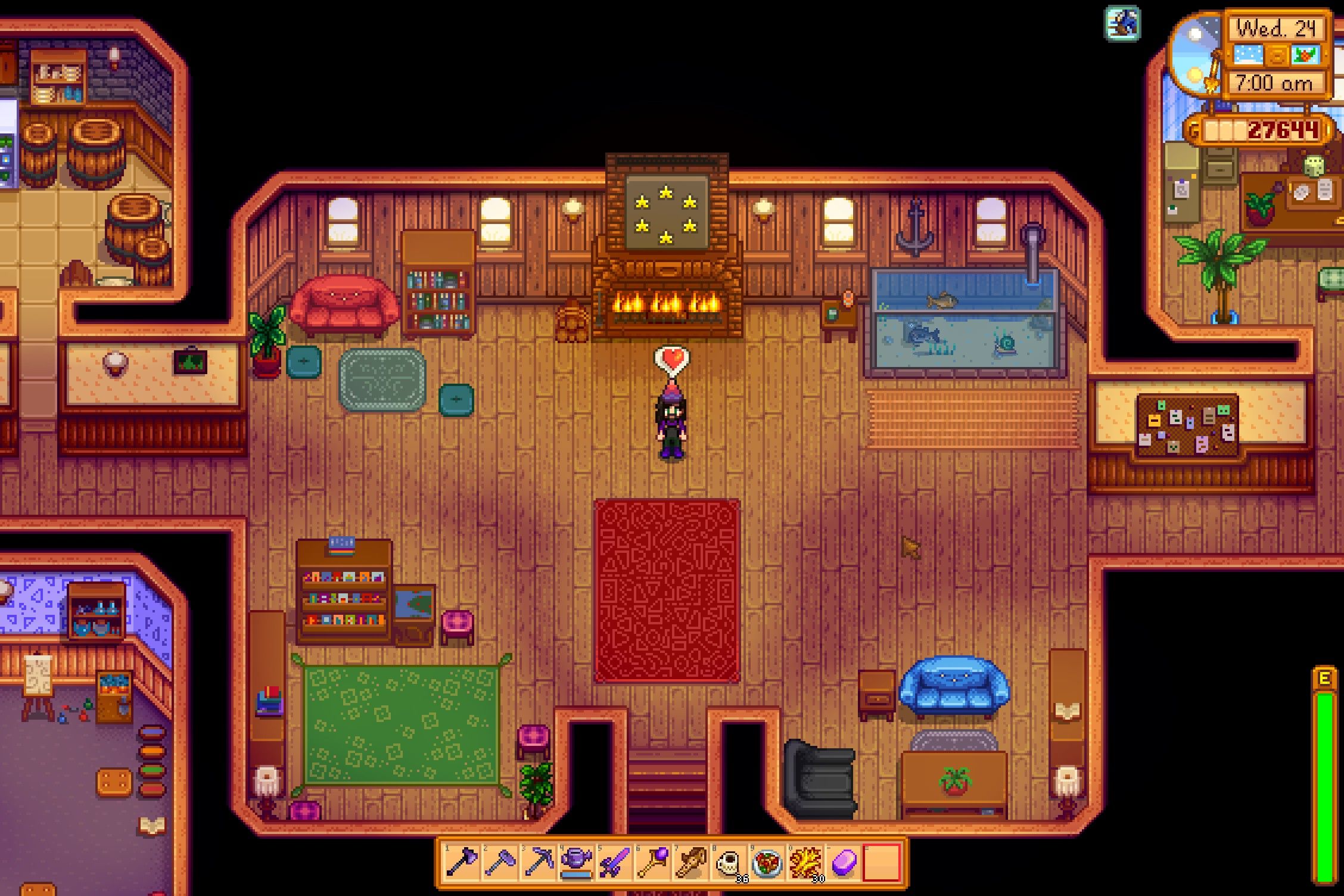 the finished community center in stardew valley
