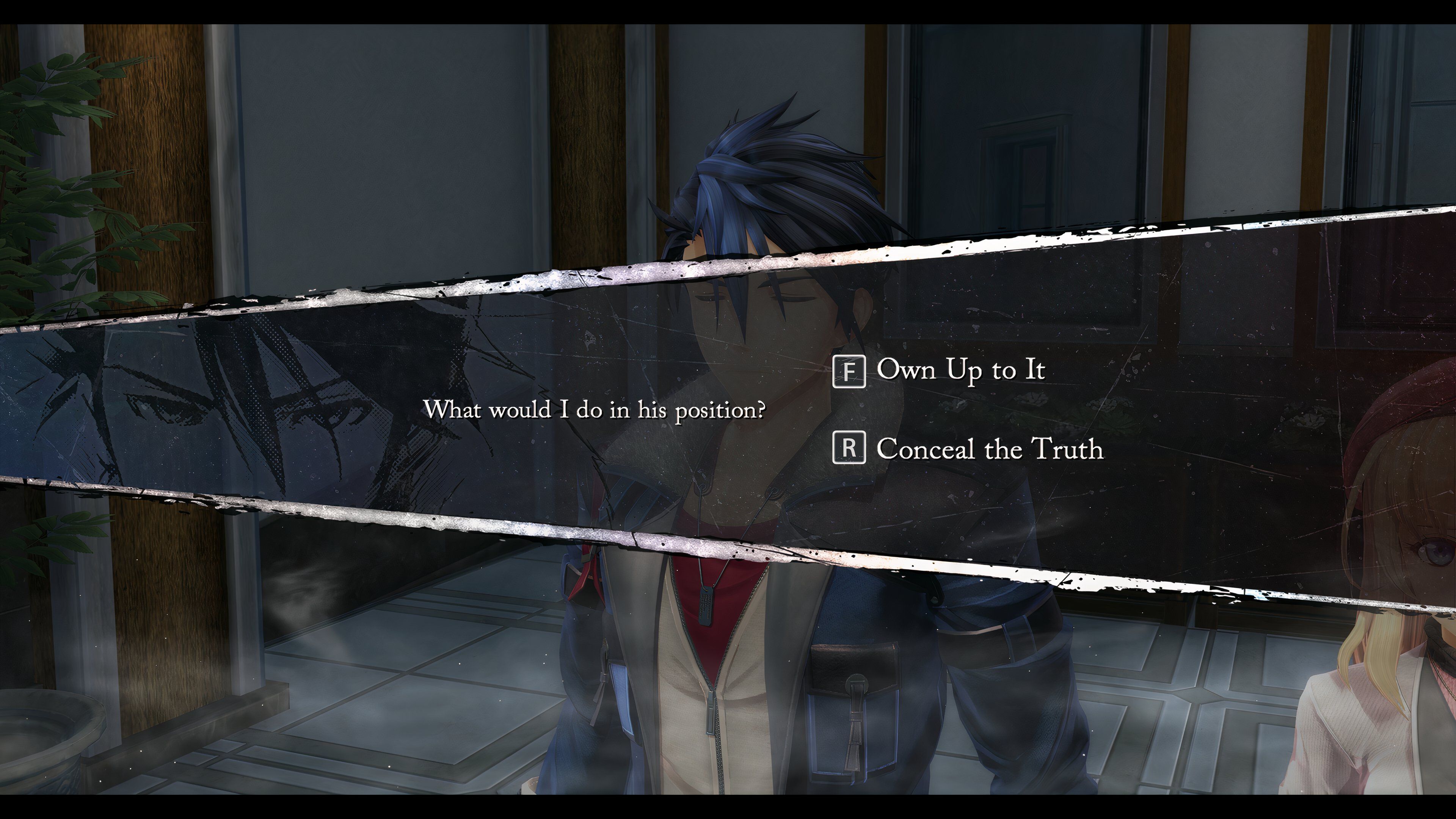 Trails Through Daybreak screenshot of Van Arkride in a difficult situation