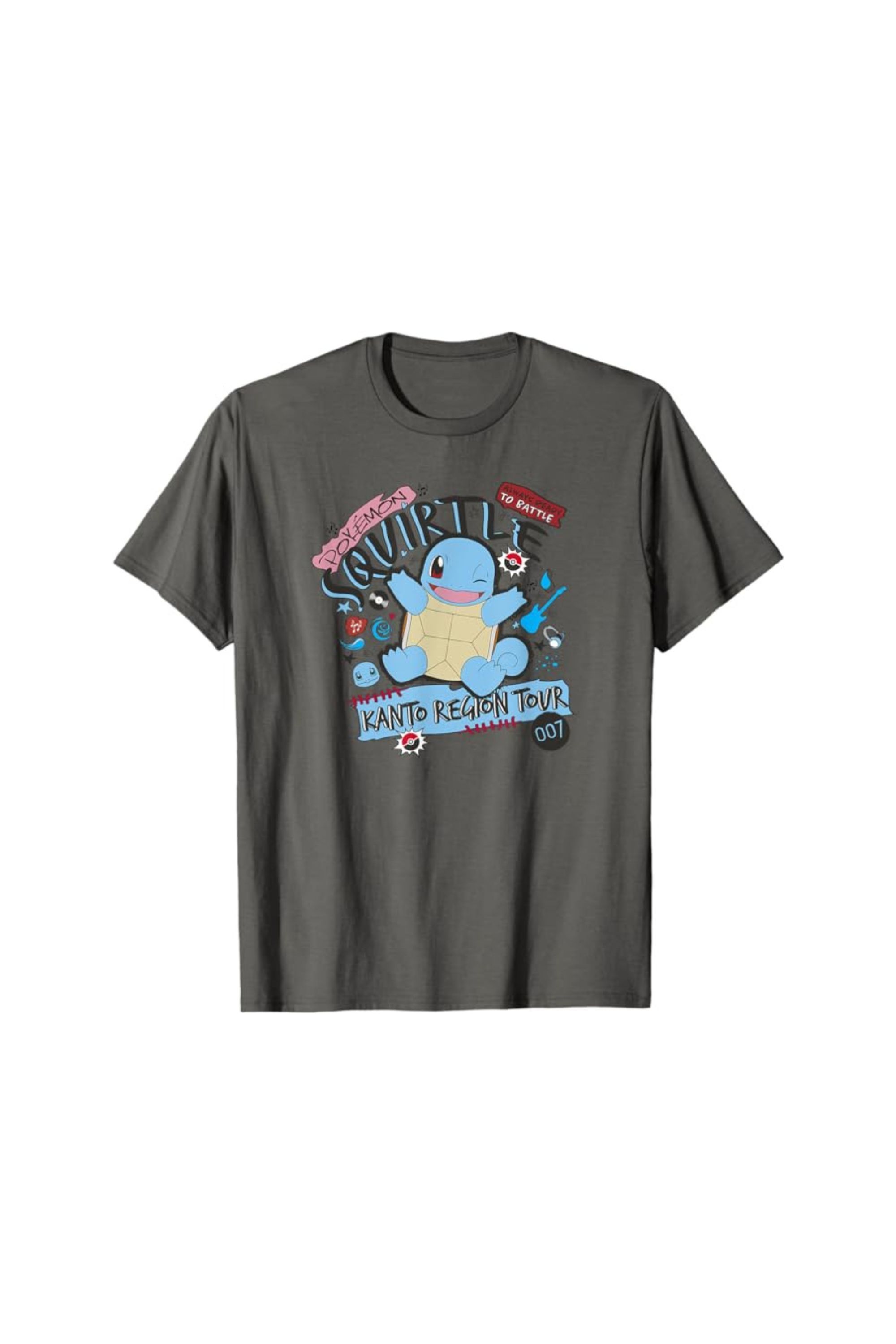 Pokémon Squirtle Kanto Region Tour Music Poster T-Shirt