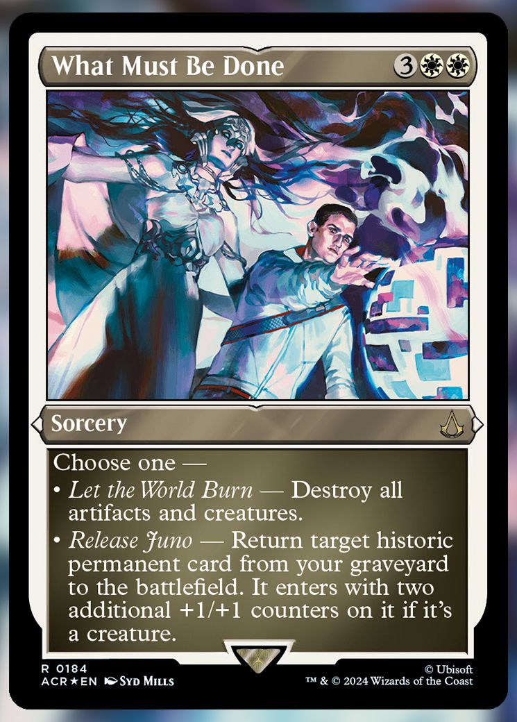 What Must Be Done Etched