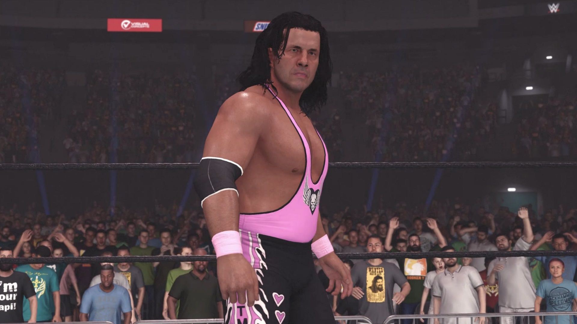 An image of Bret Hart in WWE 2K24