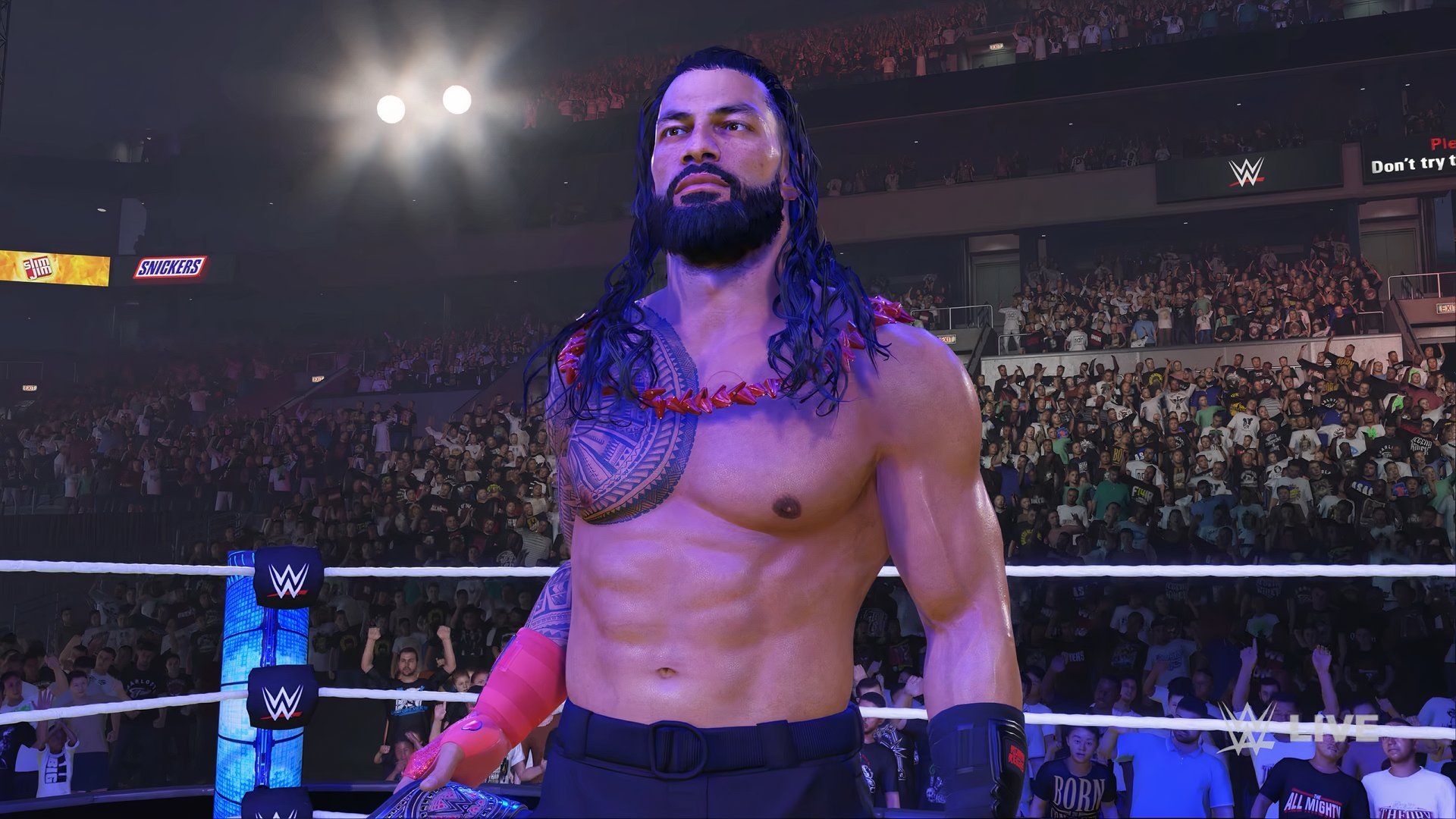 An image of Roman Reigns in WWE 2K24