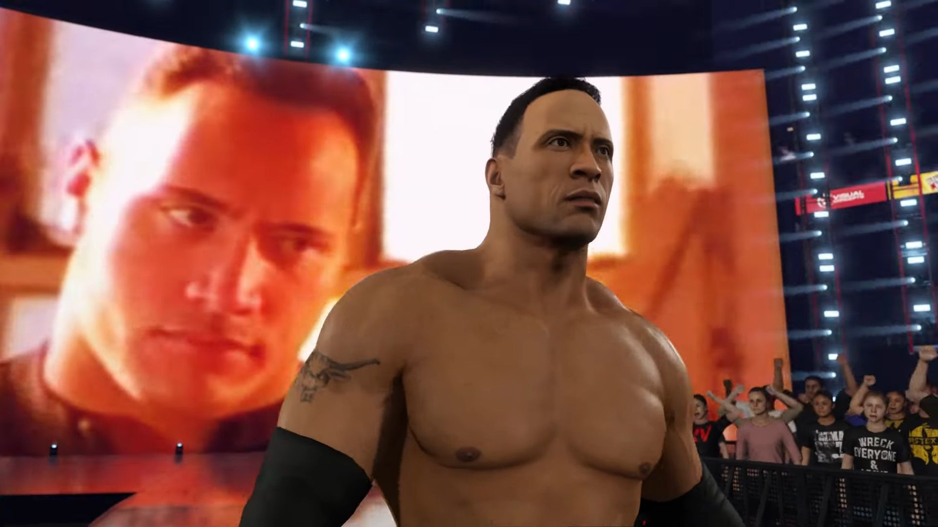 An image of The Rock in WWE 2K24