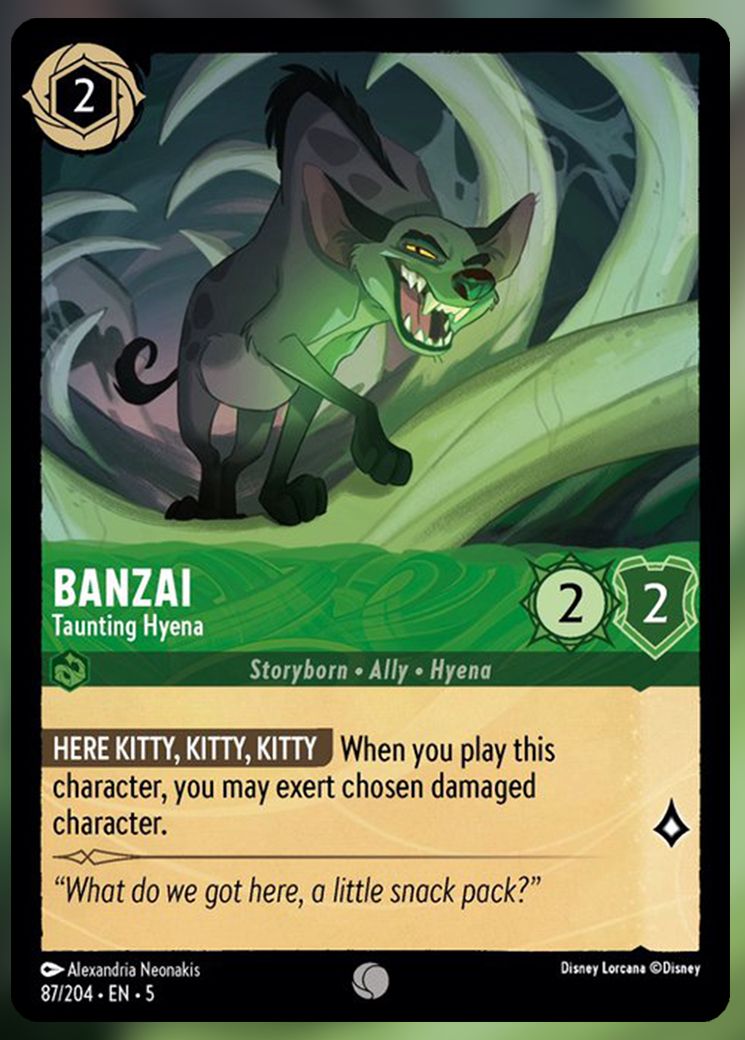 Banzai, Taunting Hyena