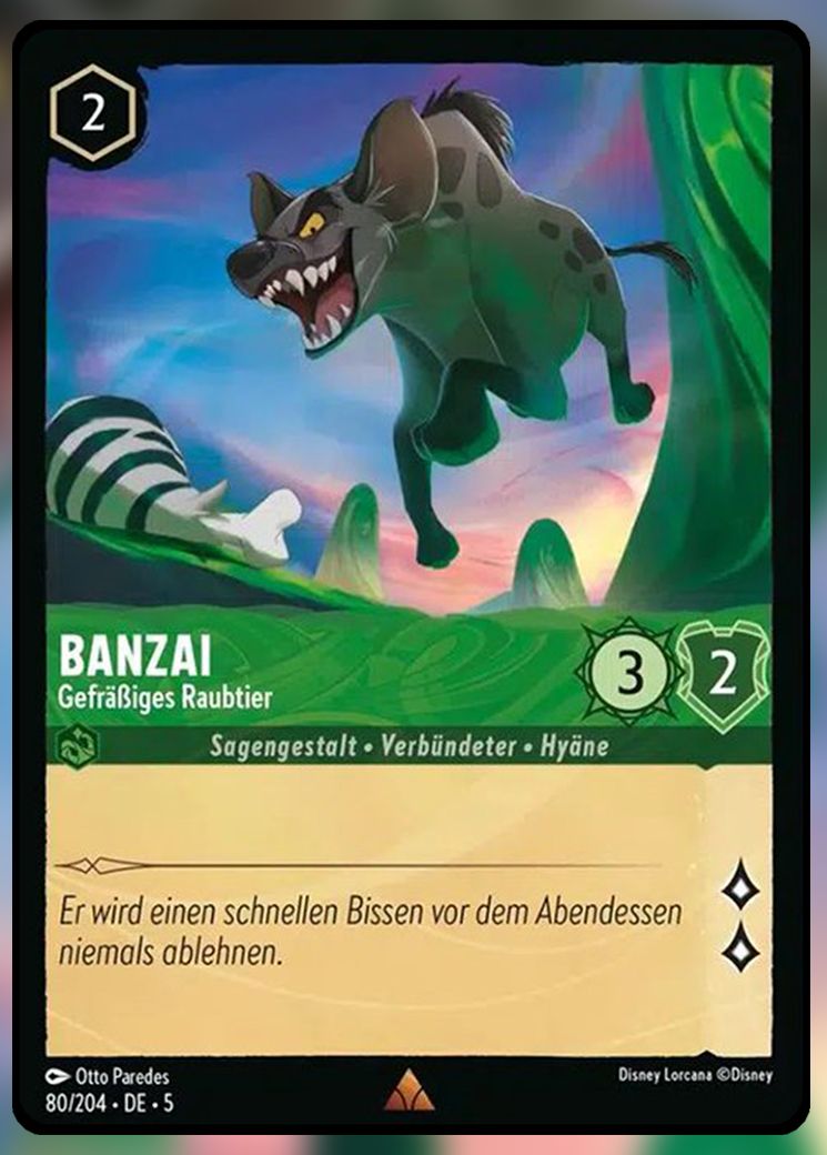 Banzai, Voracious Hunter