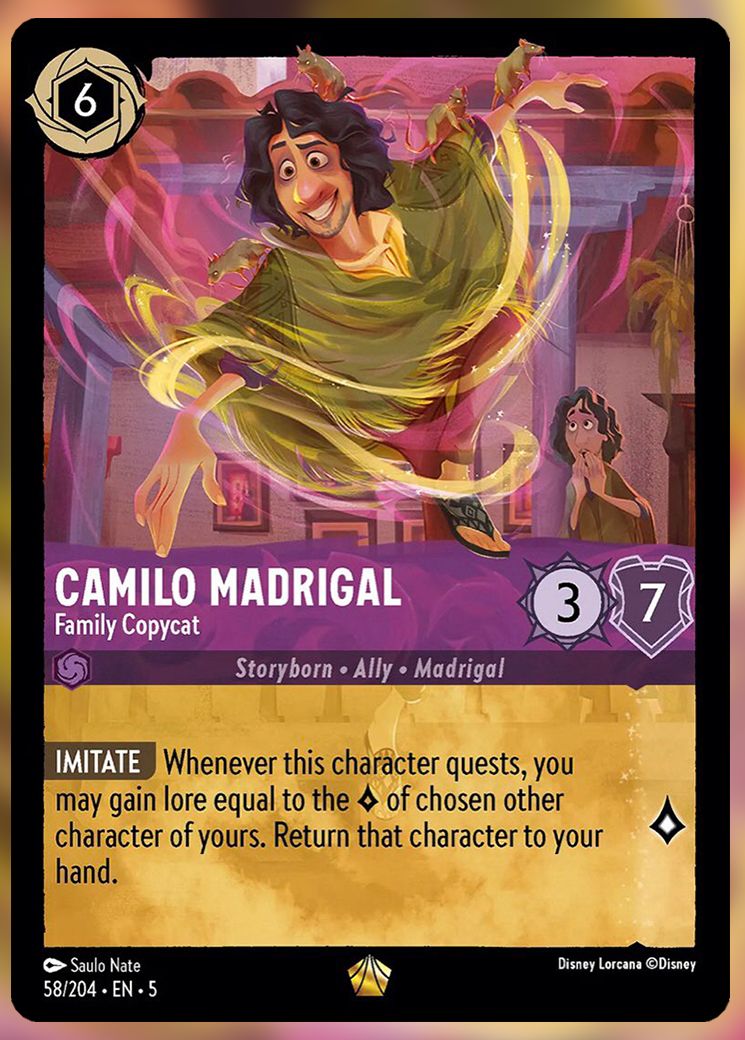 Camilo Madrigal, Family Copycat