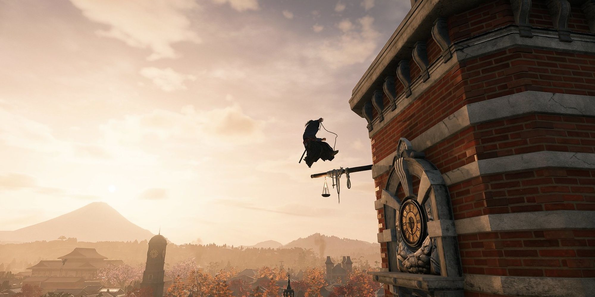 Rise Of The Ronin: The Ronin Using Their Grapple Hook To Reach New Heights