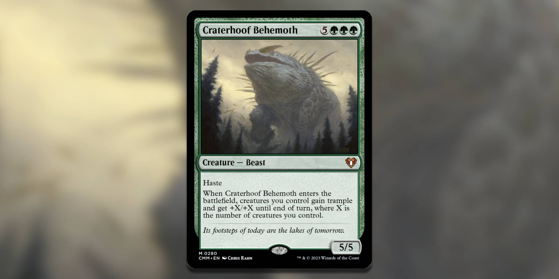 Craterhoof Behemoth by Chris Rahn