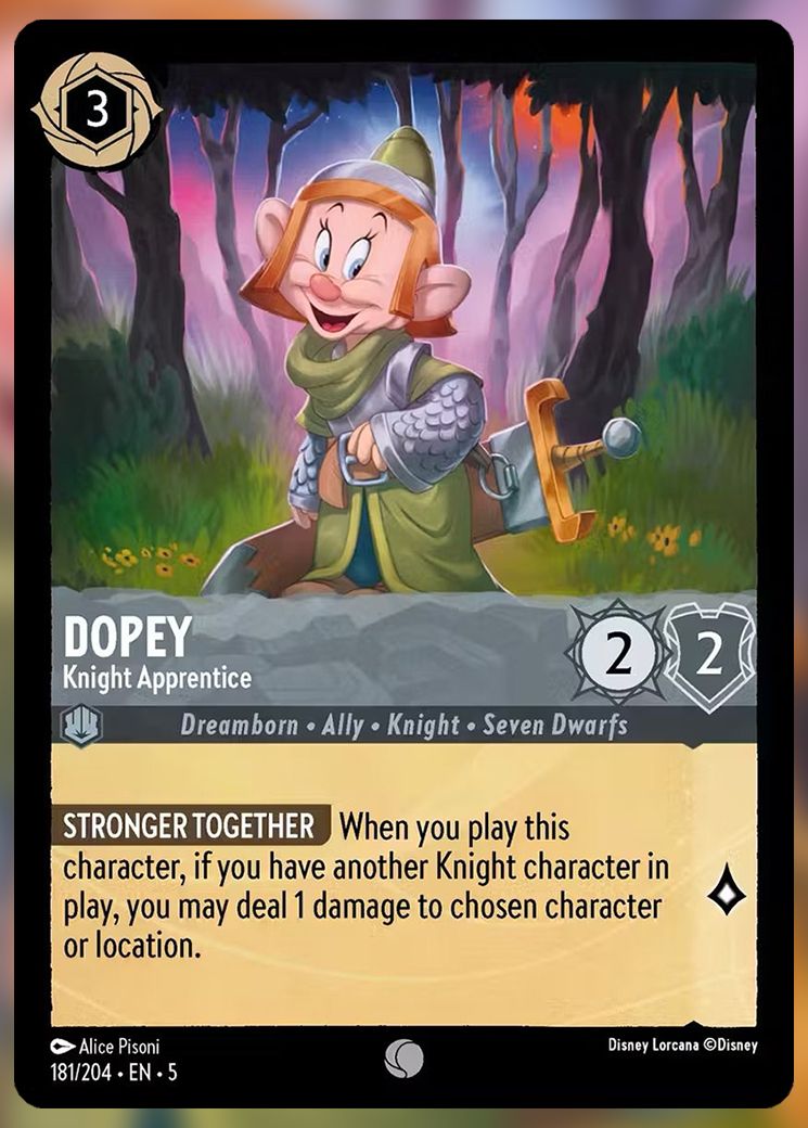 Dopey, Knight Apprentice