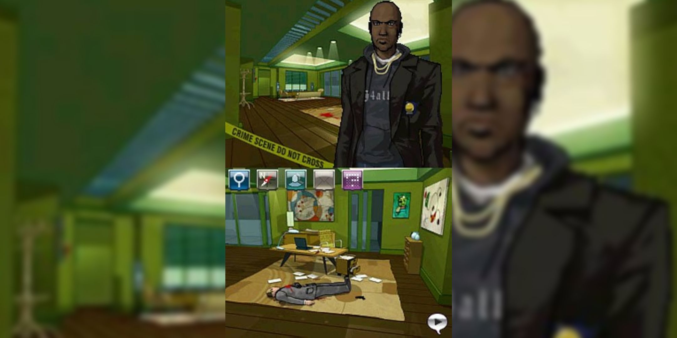 gameplay from crime scene game on ds-1
