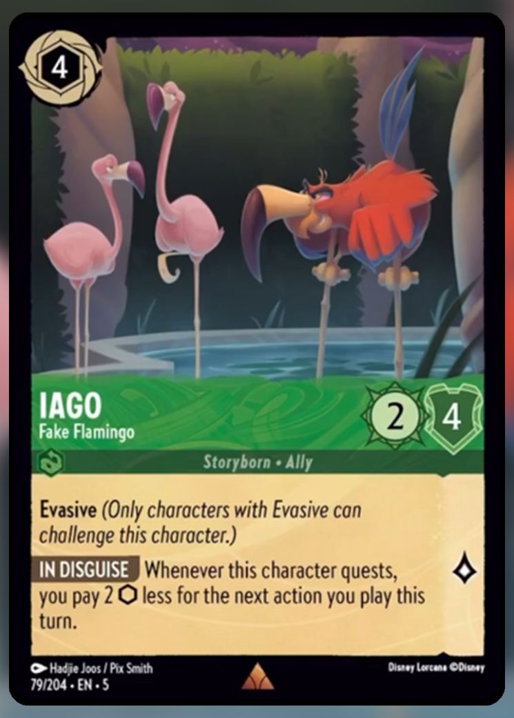 Iago, Fake Flamingo